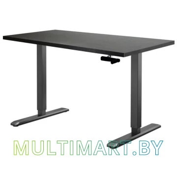 Стол для работы стоя ErgoSmart Manual Desk Special 1360x800x36 мм (дуб мореный/черный)